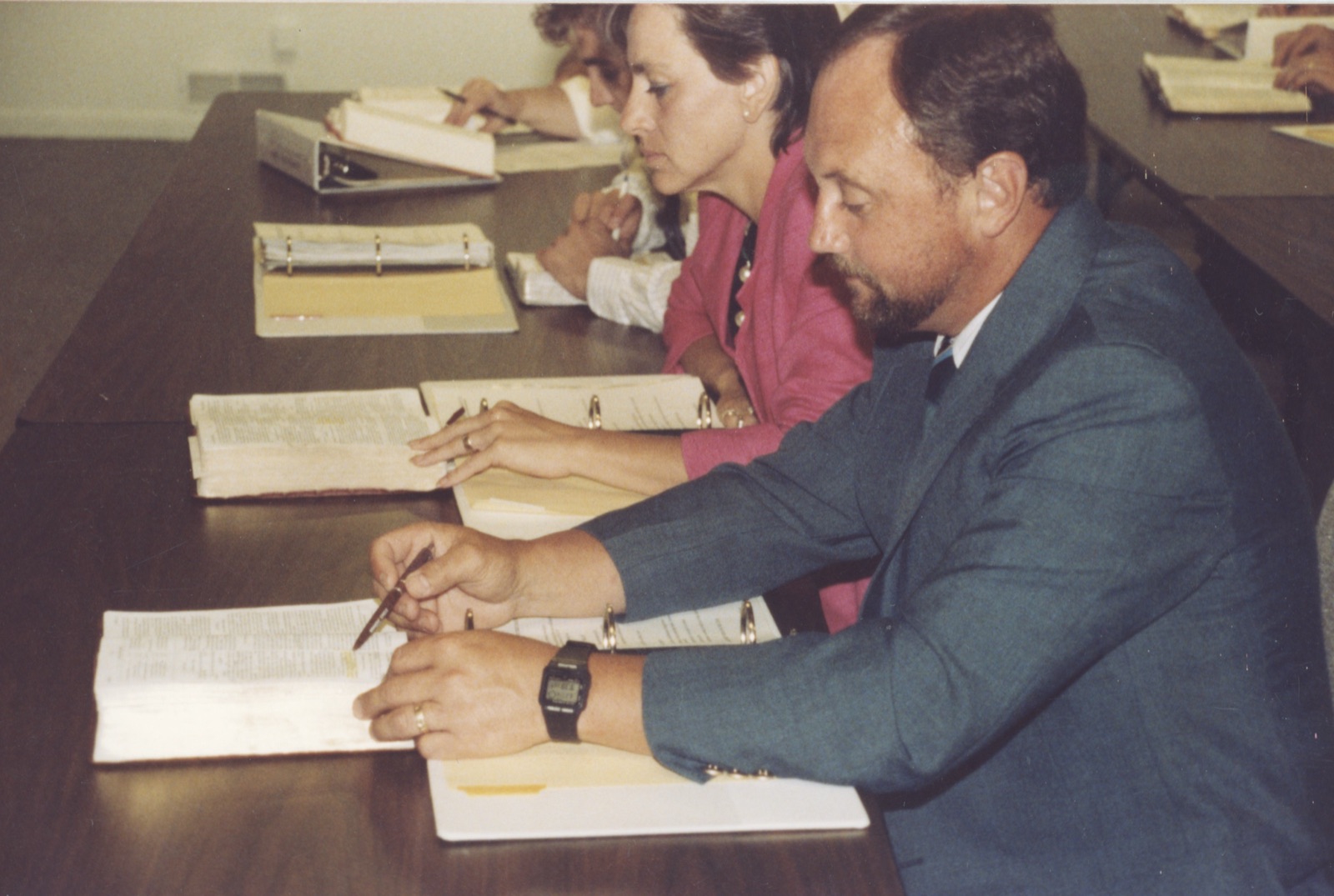 Students taking notes